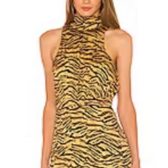 Song Of Style Revolve Hope Maxi Dress in Tiger Multi.Size S - Picture 4 of 16